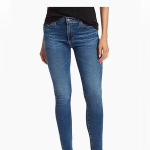 AG Jean The Legging Super Skinny Ankle sz 24 slim blue stretchy mid rise
